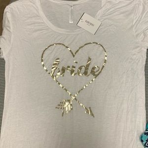 David’s bridal “bride” T-shirt